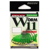 Крючок Decoy офсетный Worm 11 #1/0 (9 шт.)