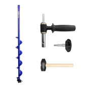 Комплект Шнек для шуруповерта ELECTROSHTORM 110R +адаптер АШ20ПС +молоточек (T-SEH110R-ASH20) Helios