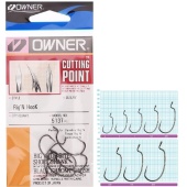 Крючки офсетные Owner RIG'N HOOK разм.02 6шт.