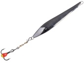 Блесна вертикал. зим. Lucky John DOUBLE BLADE с цеп. и тр. 55мм SG блистер