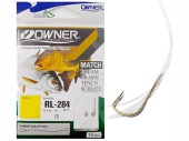 Крючки с поводком Owner RL-284 ALL ROUND 70см 0.12мм разм.12 10шт.