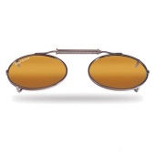 Накладки Flying Fisherman 7507A Clip-On / Small Oval, Assorted, Amber