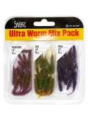 Слаги съедобные искусственные LJ Pro Series ULTRAWORM 1,4in (03.50)/MIX1 45шт.