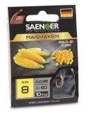 Крючки с поводком Saenger КУКУРУЗА/MAISHAKEN G-81 08-0.25мм 60см 10шт.