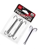 Крючки-двойники Lucky John PREDATOR сер. LJH122 разм.K004/0 4 шт.