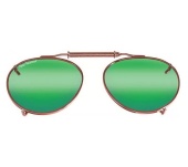 Накладки Flying Fisherman 7510AM Clip-On / Small Teardrop, Assorted, Amber/Green Mirror