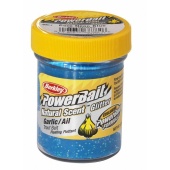 Паста форелевая Berkley PowerBait Natural Scent Glitter Trout Bait 50гр. (Garlic; Pure Neon Blue)