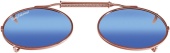 Накладки Flying Fisherman 7510SM Clip-On / Small Teardrop, Assorted, Smoke/Blue Mirror