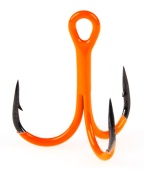 Крючки-тройники Lucky John Orange UV LJH201 разм.004 6 шт.