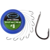 Крючки с поводком Browning Sphere Ultra Strong black nickel 2,60kg,5,70lbs Ø0,16mm 100cm 8pcs 0,28g