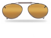 Накладки Flying Fisherman 7511AM Clip-On / Large Treardrop, Assorted, Amber/Green Mirror