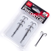 Крючки-двойники Lucky John PREDATOR сер. LJH122 разм.008 6 шт.