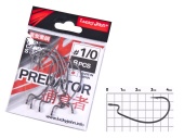 Крючки офсетные Lucky John PREDATOR сер. LJH350 разм.K01/0 8шт.