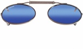 Накладки Flying Fisherman 7507SM Clip-On / Small Oval, Assorted, Smoke/Blue Mirror