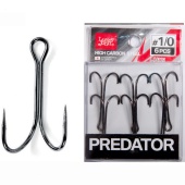 Крючки-двойники Lucky John PREDATOR сер. LJH121 разм.002 6 шт.