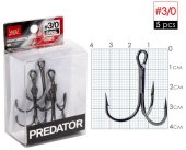 Крючки-тройники Lucky John PREDATOR сер. LJH234 разм.K03/0 5 шт.