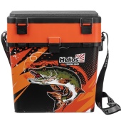 Ящик рыболовный зимний PIKE оранжевый (HS-IML-19-O) Helios