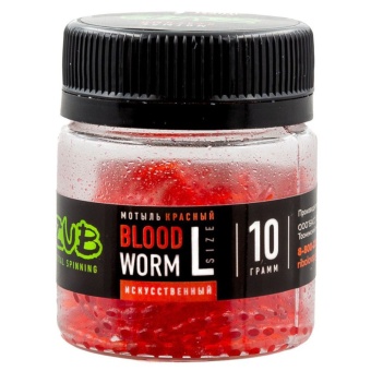 Мотыль искусственный ZUB BLOODWORM  красный
