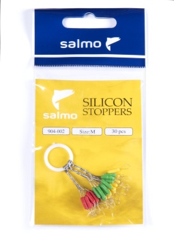 Стопоры силикон. Salmo р.002M 30шт.